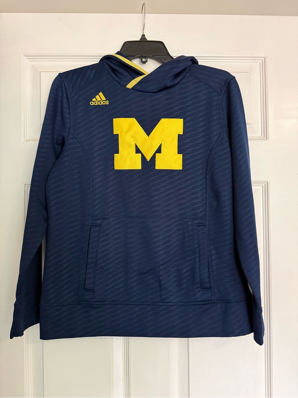 adidas Navy & Yellow University M Pullover Hoodie